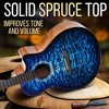 Pyle 41” Acoustic Guitar Kit with Spruce Top and Digital Tuner - PSTGT71BL - 3 of 4