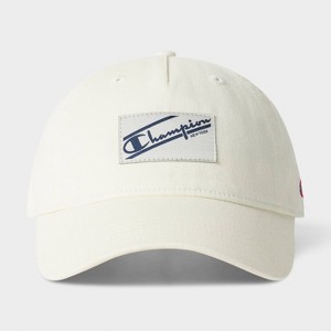 Champion Adult Pigment-Washed Twill Baseball Hat - White - 1 of 4