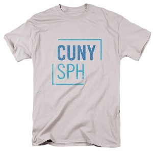 Men's CUNY Graduate School of Public Health & Health Policy Official Distressed Primary Logo T-Shirt - 1 of 4