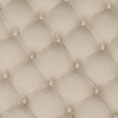 Charlene 39" Gold Tufted Round Cocktail Ottoman