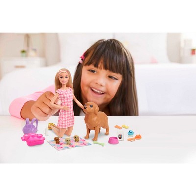 Barbie Brandclub Barbie Doll Newborn Pups Playset