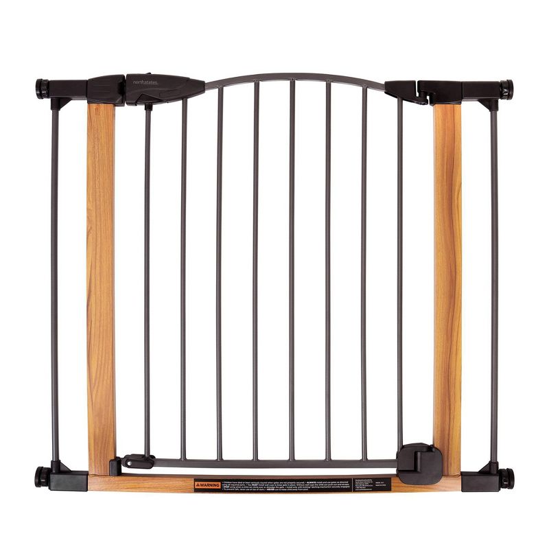 Toddleroo by North States Deco Woodcraft Steel Gate with Auto-Close, 2 of 8