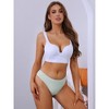 Allegra K Women's Low-Waisted Hi-Cut Breathable Butt Lifter Briefs - 4 of 4