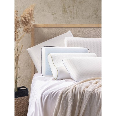 Queen Size Blue Gel Memory Foam Pillow