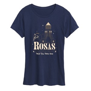 Women's - Disney - Rosas Wish You Were Here Short Sleeve Graphic T-Shirt - 1 of 4
