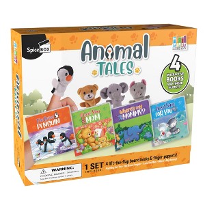 SpiceBox: First Library Animal Tales with Interactive Board Books & Finger Puppets - 1 of 4