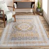 LunaLulinlk 8X10 Cream/Ivory /Medallion Non-Shedding Stylish and Stain Resistant Area Rug - 2 of 4