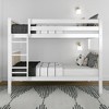Max & Lily Bunk Bed, Scandinavian Wooden Twin Over Twin Bunk Beds for Kids - 2 of 4