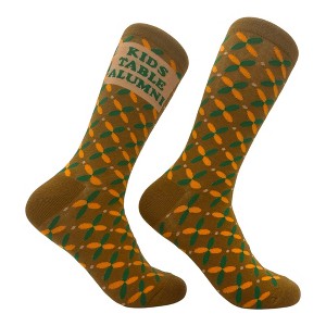 Crazy Dog T-Shirts Women's Kids Table Alumni Socks Funny Sarcastic Graphic Novelty Footwear For Ladies - 1 of 4