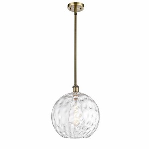 Athens Water Glass - 1 Light Mini Pendant In Industrial Style-15 Inches Tall and 12 Inches Wide - 1 of 1