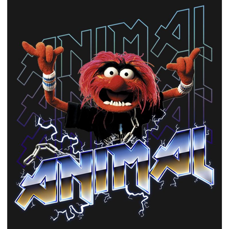 Girl's The Muppets Metal Animal T-Shirt, 2 of 5