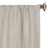 Classic Linen Design Room Darkening Semi-Blackout Curtains, Set of 2 by Blue Nile Mills - 2 of 4
