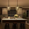 PAKOKULA Black Modern Pendant Light 1-Light with Clear Glass Shade 9.25" Wide for Kitchen Island Dining Room Entryway - 4 of 4