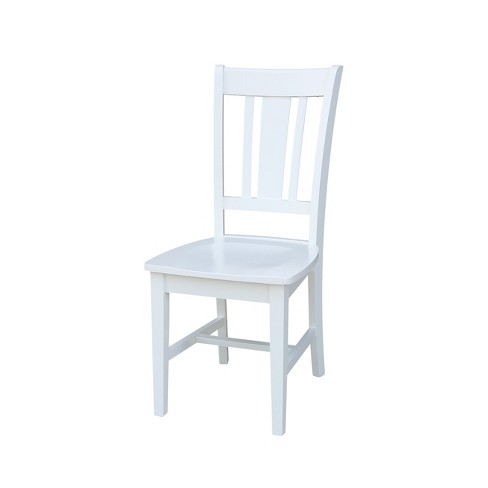 San Remo Splat Back Dining Chair White (Set Of 2) - International ...