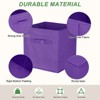 Unique Bargains Fabric Storage Bins 3 Pcs - 3 of 4