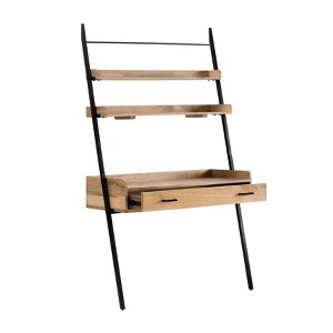 MH London Champier 42.5" Solid Wood and Metal Base Ladder Desk - 1 of 4