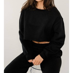 Women's Amelia Crop Sweatshirt - TIC TOC - 1 of 3