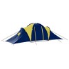 vidaXL Camping Tent Fabric 9 Persons Blue and Yellow - 3 of 4