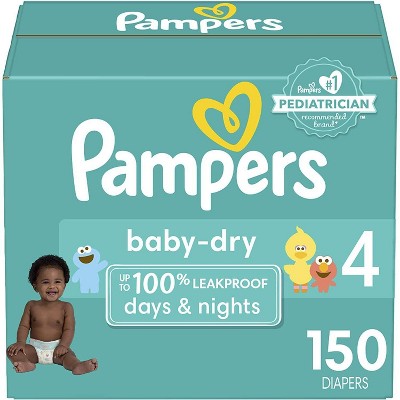 Image of Pampers Baby Dry Diapers Enormous Pack - Size 4 - 150ct