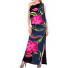 LA LEELA Women's Beach Bikini Swimwear Cover up Wrap Skirt Bathing suit Summer Wraps Sarong Swimsuits for Women One Size Black, Floral - 2 of 4