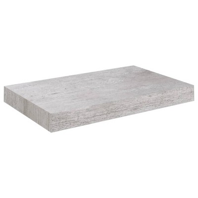 vidaXL Floating Wall Shelf Concrete Gray 9.1"x9.3"x1.5" MDF