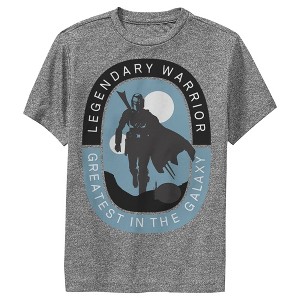 Boy's Star Wars The Mandalorian Legendary Warrior Performance Tee - 1 of 3