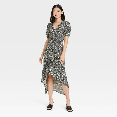 Women's Crepe Short Sleeve Midi Dress - A New Day™ : Target