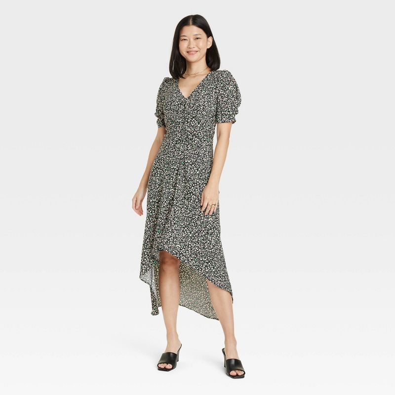 Women's Crepe Short Sleeve Midi Dress - A New Day™, 1 of 10