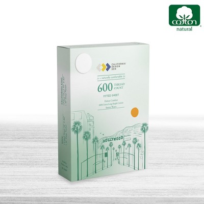 Bright White Cotton Sateen Deep Pocket King Fitted Sheet