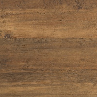 Fort Worth Natural Wood and Black Metal Round Nesting Side Tables