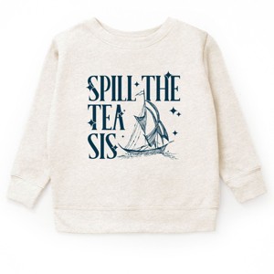 The Juniper Shop Spill The Tea Sis Boat Youth Sweatshirt - 1 of 4