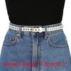 Allegra K Women's Belt PU Leather Skinny Plus Size Punk Rock Style Grommet Waist Belts - 4 of 4