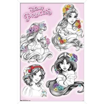 Trends International Disney Princess - Sketch Framed Wall Poster Prints
