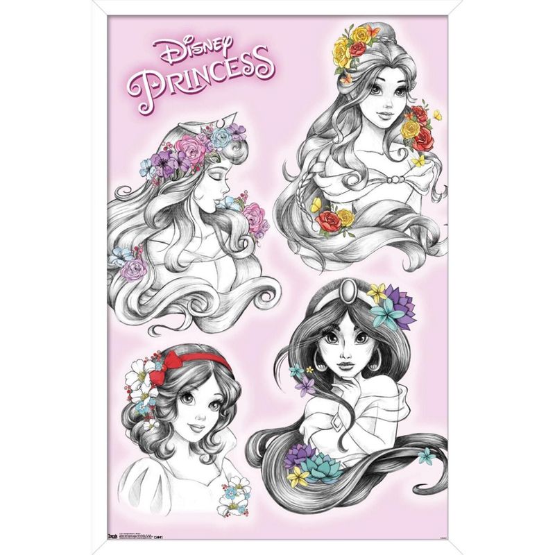 Trends International Disney Princess - Sketch Framed Wall Poster Prints, 1 of 7