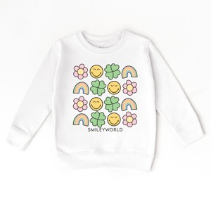 The Juniper Shop SmileyWorld Smiley Clover Daisy Toddler Sweatshirt - 1 of 4