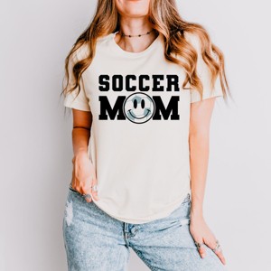 Simply Sage Market Soccer Mom Smiley Face Short Sleeve Tee - 1 of 4