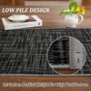 Modern Solid Washable Rugs, Non-Slip Stain-Resistant Non Shedding, Indoor/Outdoor Mat Runners Carpet - 4 of 4