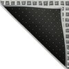 Gray Charcoal And Silver Geometric Washable Indoor Outdoor Area Rug - 4 of 4
