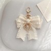 Attop Bow Purse Keychain Charm, Bag Charms for Women Pearl Wristlet Backpack Charm for Purses Key Chains - 3 of 4