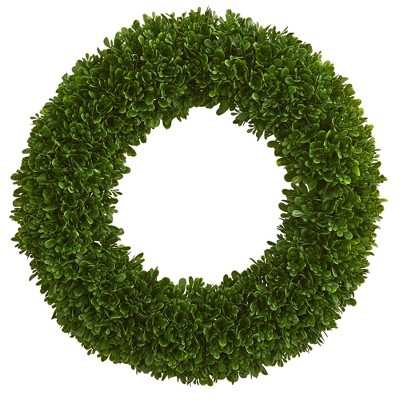 19.5" Tea Leaf Wreath - Nearly Natural