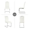 PAGED Upholstered Dining Chairs Modern Living Room Chairs Comfortable Kitchen Chairs with Metal Legs for Living Room - 3 of 4