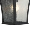 John Timberland Vintage Wall Light Sconces Set of 2 Textured Black Hardwired 7 1/2" Fixture Clear Seeded Glass for Bedroom Vanity - 3 of 4