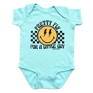 The Juniper Shop SmileyWorld Pretty Fly For A Little Guy Baby Short Sleeve Bodysuit - 1 of 4