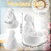 Aghana Digitals Virgin Mary Resin Statue: Catholic Rosary Holder for Prayer, Spiritual Decor with - 3 of 4