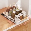 1 Pack Pull Out Cabinet Organizer, Sliding Mesh Cabinet Basket with 2 Cars Lines No Drill Adhesive Sliding Drawers - 2 of 4