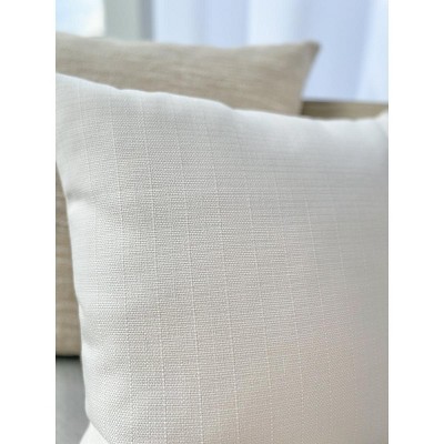 Summer Classic White Dralon Acrylic Outdoor Pillow