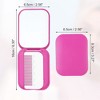 Unique Bargains Durable Foldable Mirror Comb for Curly Straight Hair 1 Pc - 2 of 4