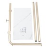 YIYIBYUS Metal Coat Rack Freestanding with Natural Marble Base, Entryway Coats Hanger Stand with 3 Hooks - 4 of 4