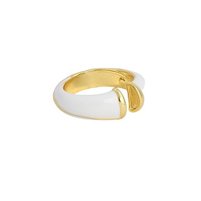 SOHI Women's Chalk White The Candy Finger Ring