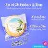 Big Dot of Happiness Beach Wedding Thank You Stickers and Clear Cookie Bags, Cellophane Treat Bags 4.25x7 IN for Candy or Baked Goods - 25 Count - 4 of 4